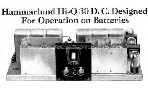 HiQ-30 ; Hammarlund-Roberts, (ID = 1388866) Radio