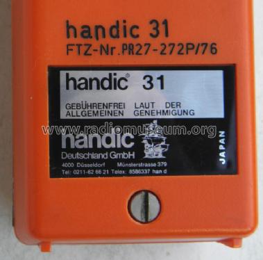 Handic 31 ; Handic; Düsseldorf (ID = 1045203) Citizen