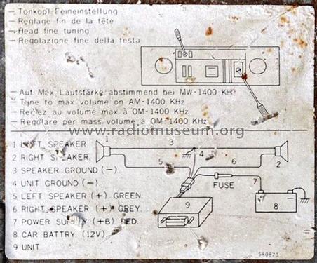 8-Track Car Stereo and AM Radio HRC-5050; Hanimex Pty, Ltd.; (ID = 3062684) Car Radio