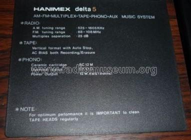 Delta 5 Sound System HSS7505; Hanimex Pty, Ltd.; (ID = 1740741) Radio