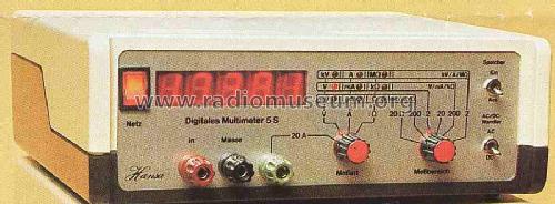 Digitales Multimeter 5S; Hansa; Wilhelmshaven (ID = 483891) Equipment