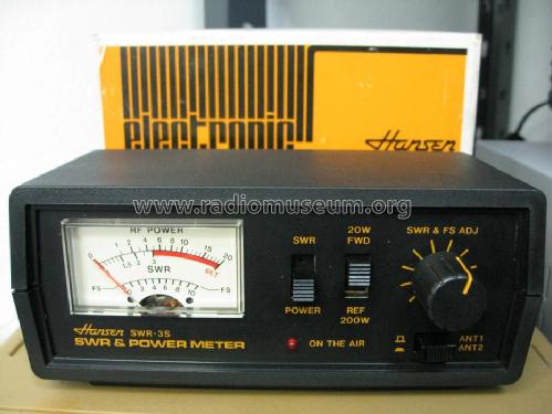 SWR & Power Meter SWR-3S; Hansen Electric (ID = 861486) Equipment