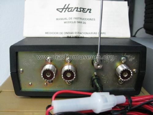 SWR & Power Meter SWR-3S; Hansen Electric (ID = 861487) Equipment