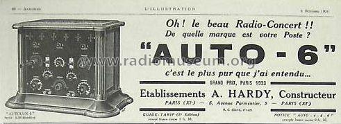 Autolux 6 ; Hardy, André Hardyne (ID = 1085930) Radio