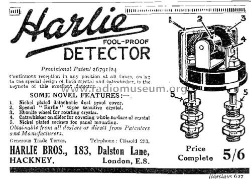 Harlie Detector ; Harlie Bros.Ltd., (ID = 2684630) Cristallo