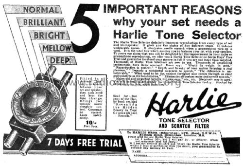 Harlie Tone Selector ; Harlie Bros.Ltd., (ID = 2684666) mod-past25