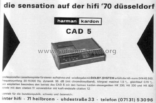 CAD-5 ; Harman Kardon; New (ID = 1598074) R-Player