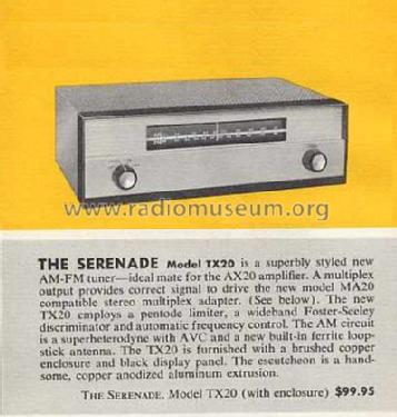 Serenade TX-20; Harman Kardon; New (ID = 699779) Radio