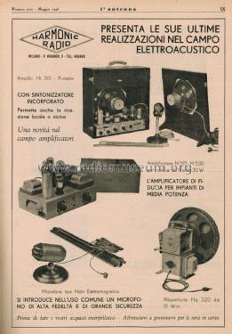 Microfono Elettromagnetico Hdm; Harmonic Radio; (ID = 2665824) Microphone/PU