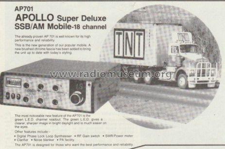 Apollo Super Deluxe SSB/AM Mobile AP701; Mathews Haritos Pty. (ID = 1412002) Citizen