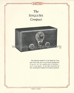 1926 Single-Six Catalog ; Hartman Electrical (ID = 2368773) Paper