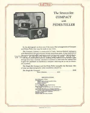 1926 Single-Six Catalog ; Hartman Electrical (ID = 2368774) Paper