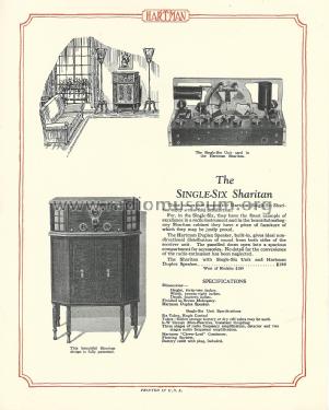 1926 Single-Six Catalog ; Hartman Electrical (ID = 2368780) Paper
