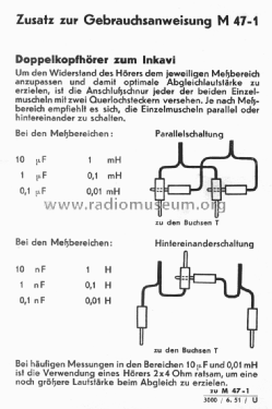 Inkavi M47-1; Hartmann & Braun AG; (ID = 2971823) Equipment