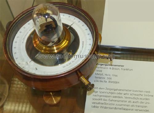 Dosen-Galvanometer - Zeigergalvanometer - Horizontalgalvanometer No. 366; Hartmann & Braun AG; (ID = 1669158) Equipment