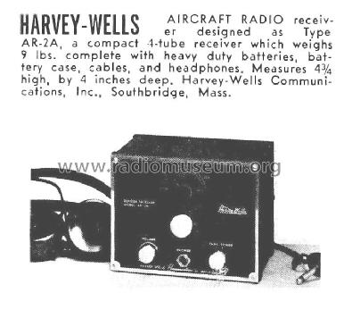 Aircraft Radio AR-2A; Harvey Radio Labs., (ID = 1189984) Radio