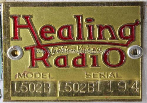 L502B; Healing, A.G., Ltd.; (ID = 2848306) Radio