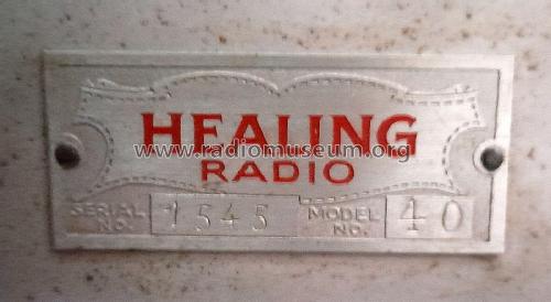 Radio-Gramophone 40; Healing, A.G., Ltd.; (ID = 2908680) Radio