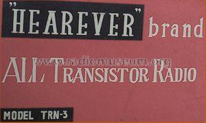 All Transistor TRN-3; Hearever Company Inc (ID = 544445) Radio