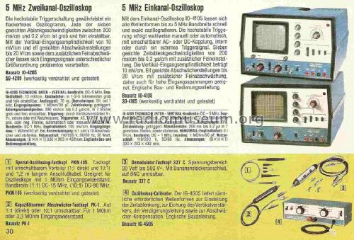 5-MHz-Einkanal-Oszilloskop SO-4105; Heathkit Brand, (ID = 1061902) Equipment