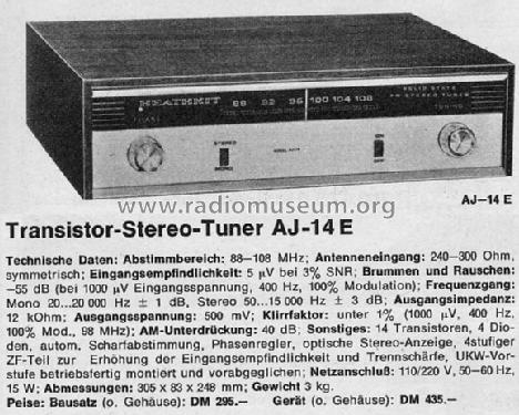 AJ-14 E; Heathkit Brand, (ID = 296665) Radio