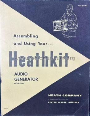 Audio Generator AG-9; Heathkit Brand, (ID = 3109666) Equipment