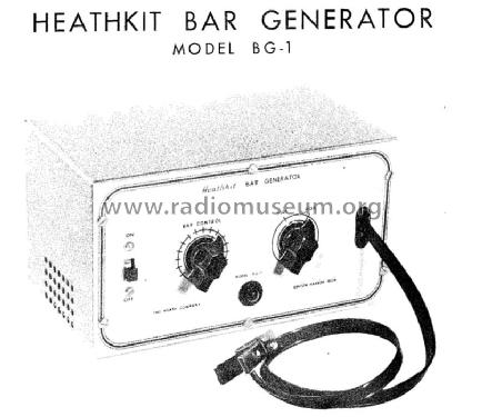 Bar Generator BG-1; Heathkit Brand, (ID = 166059) Equipment