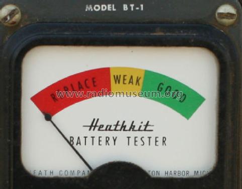 Battery Tester BT-1; Heathkit Brand, (ID = 758893) Equipment