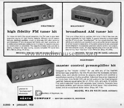 Broadcast Tuner BC-1A; Heathkit Brand, (ID = 2986123) Radio