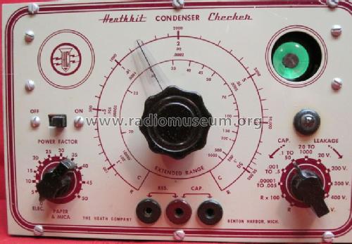 Condenser Checker C-2; Heathkit Brand, (ID = 1323428) Equipment