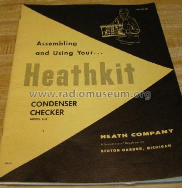 Condenser Checker C-3; Heathkit Brand, (ID = 1939169) Ausrüstung