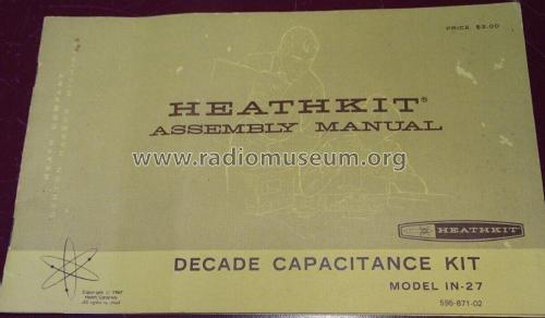 Decade Capacitor IN-27; Heathkit Brand, (ID = 2877597) Equipment