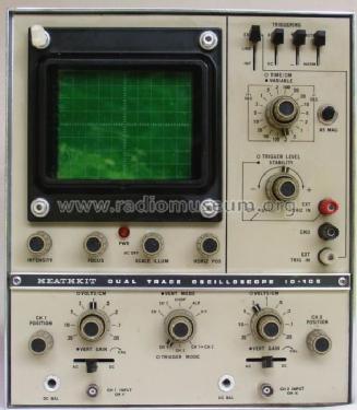 Dual Trace Oscilloscope IO-105; Heathkit Brand, (ID = 335385) Equipment