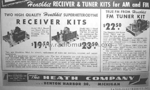 FM Tuner Kit FM-2; Heathkit Brand, (ID = 2653469) Radio