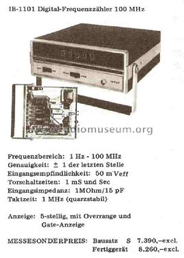 Frequency Counter IB-1101; Heathkit Brand, (ID = 771959) Equipment