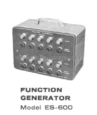 Function Generator ES-600; Heathkit Brand, (ID = 697583) Equipment