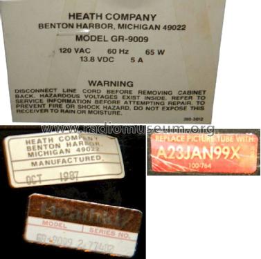 GR-9009 ; Heathkit Brand, (ID = 1191319) Television