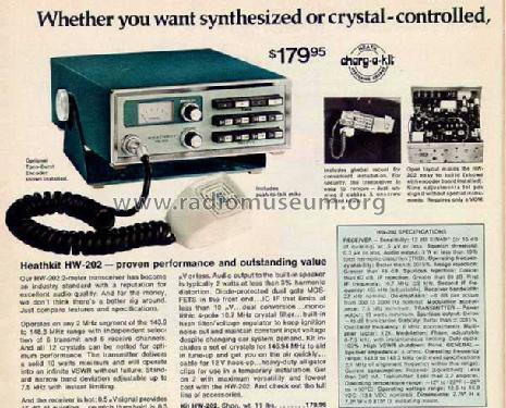 2-m-Mobiltransceiver HW-202; Heathkit Brand, (ID = 582929) Amat TRX