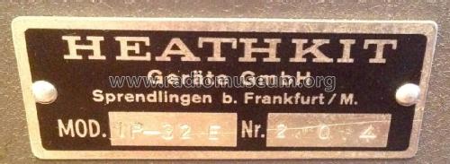 Labor - Netzgerät IP32E; Heathkit Brand, (ID = 2098131) Equipment