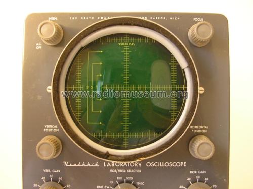 Laboratory Oscilloscope O-10; Heathkit Brand, (ID = 1986186) Equipment