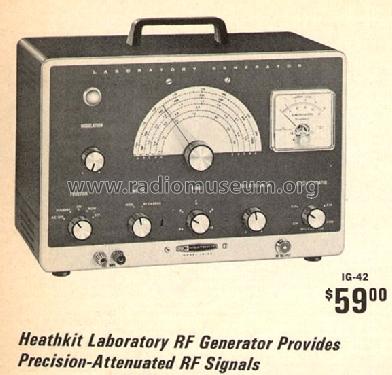 RF Generator IG-42; Heathkit Brand, (ID = 160558) Equipment