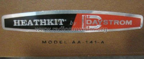 Stereo Preamplifier AA-141A; Heathkit Brand, (ID = 2755983) Ampl/Mixer