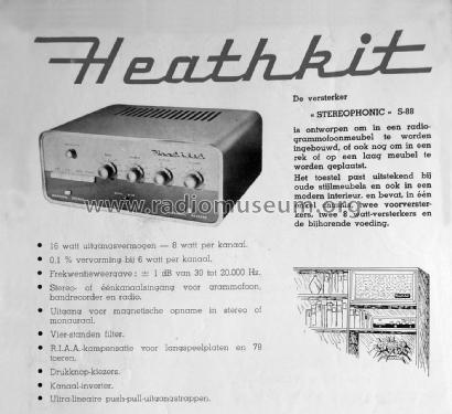 Stereophonic S-88; Heathkit UK by (ID = 1985031) Verst/Mix