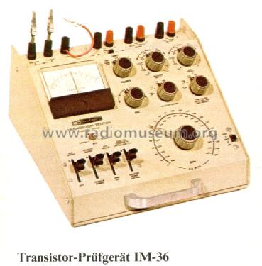 Transistor Tester IM-36; Heathkit Brand, (ID = 114927) Equipment