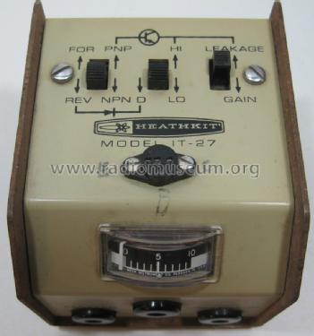 Transistor Checker IT-27; Heathkit Brand, (ID = 1552157) Equipment