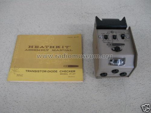 Transistor Checker IT-27; Heathkit Brand, (ID = 643688) Equipment