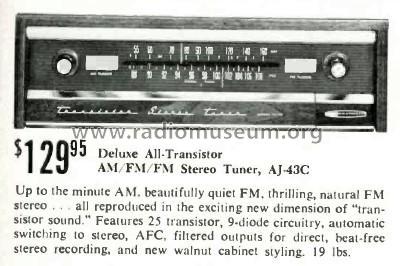 Transistor Stereo Tuner AJ-43C; Heathkit Brand, (ID = 1734639) Radio