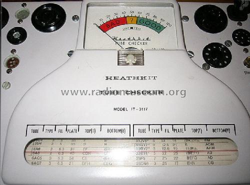 Tube Checker IT-3117; Heathkit Brand, (ID = 157532) Equipment