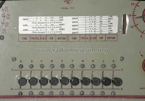 Tube Checker TC-1 Equipment Heathkit Brand, Heath Co.; Benton 