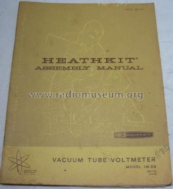 Vacuum Tube Voltmeter IM-28; Heathkit Brand, (ID = 2110580) Ausrüstung